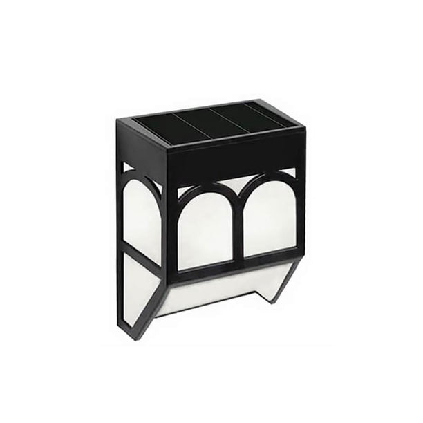 Bewildely 1 pieza de luz de pared Solar Retro, luz de cerca Solar, luz de pared impermeable para exteriores, para jardín, patio trasero, cerca de Patio Iluminación y accesorios No.2 Bewildely HA024161-02