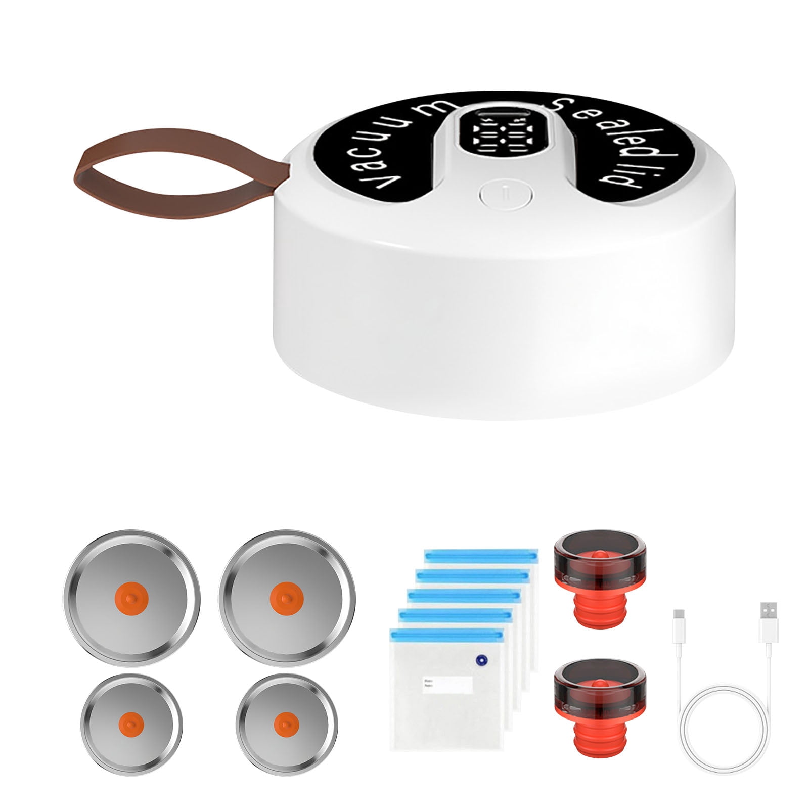 Glass Jar Vacuum Sealer Vacuum Sealing Machine Cordless Canning Sealer Electric Automatic Kitchen Supplies