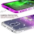 thumbnail image 5 of Compatible for Motorola Moto G7 Power Case, with [Temper Glass Screen Protector] SOGA Diamond Liquid Quicksand Cover Cute Girl Women Hybrid Phone Case - Clear/Purple, 5 of 5