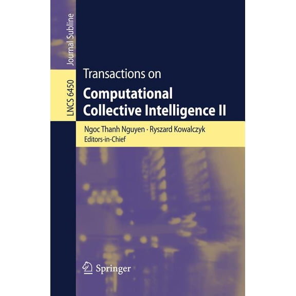 Transactions on Computational Collective Intelligence II, (Paperback)