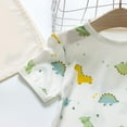 thumbnail image 6 of TAIAOJING Toddler Boys Girls Short Sleeve Clothing Kids Cartoon Strawberry Dinosaur Prints Tops Shorts Outfits For 2-3 Years, 6 of 6