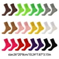 thumbnail image 5 of tegongse Calf Socks Slouch Socks Extra Long Knee Highs Scrunch Stacked Socks Ribbed Knitted Scrunchie Boot Socks for Women Girls, 5 of 17