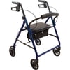 Roscoe Steel Rollator/Rolling Walker with 6" Wheels (Blue), 300 lb. Weight Capacity