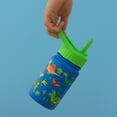 thumbnail image 4 of JoyJolt Kids Water Bottle with Straw Lid, 12oz  Stainless Steel Reusable Tumbler for Toddlers, Girls, Boys, or Teen, Vacuum Insulated Water Bottle for School, Travel, and Outdoors, Leakproof, Blue, 4 of 9