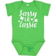 thumbnail image 3 of Inktastic Saint Patrick's Day Sassy Lil' Lassie with Shamrocks Boys or Girls Baby Bodysuit, 3 of 5