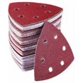thumbnail image 1 of Triángulos de lijado Delta, 100 piezas, 6 orificios, 93 x 93 x 93 mm, para lijadoras Delta, hojas de lijado, almohadillas de lijado con velcro (100 piezas), 1 of 5
