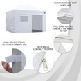 thumbnail image 4 of Terracemaster Full Zippered Walls for 10x10 Easy Pop Up Canopy Tent 4 Sidewalls ONLY,Sky Blue, 4 of 5