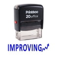 thumbnail image 2 of Printtoo IMPROVING Self Inking Rubber Stamp Office Stationary Stamp-Blue, 2 of 2