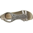 thumbnail image 4 of Easy Spirit e360 Amalina Women W Open Toe Synthetic Silver Wedge Sandal, 4 of 5