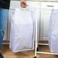 thumbnail image 3 of Household Essentials Rolling Laundry Sorter, 4 Bag Laundry Sorter Cart with Washable and Removable Bags, White, 3 of 10
