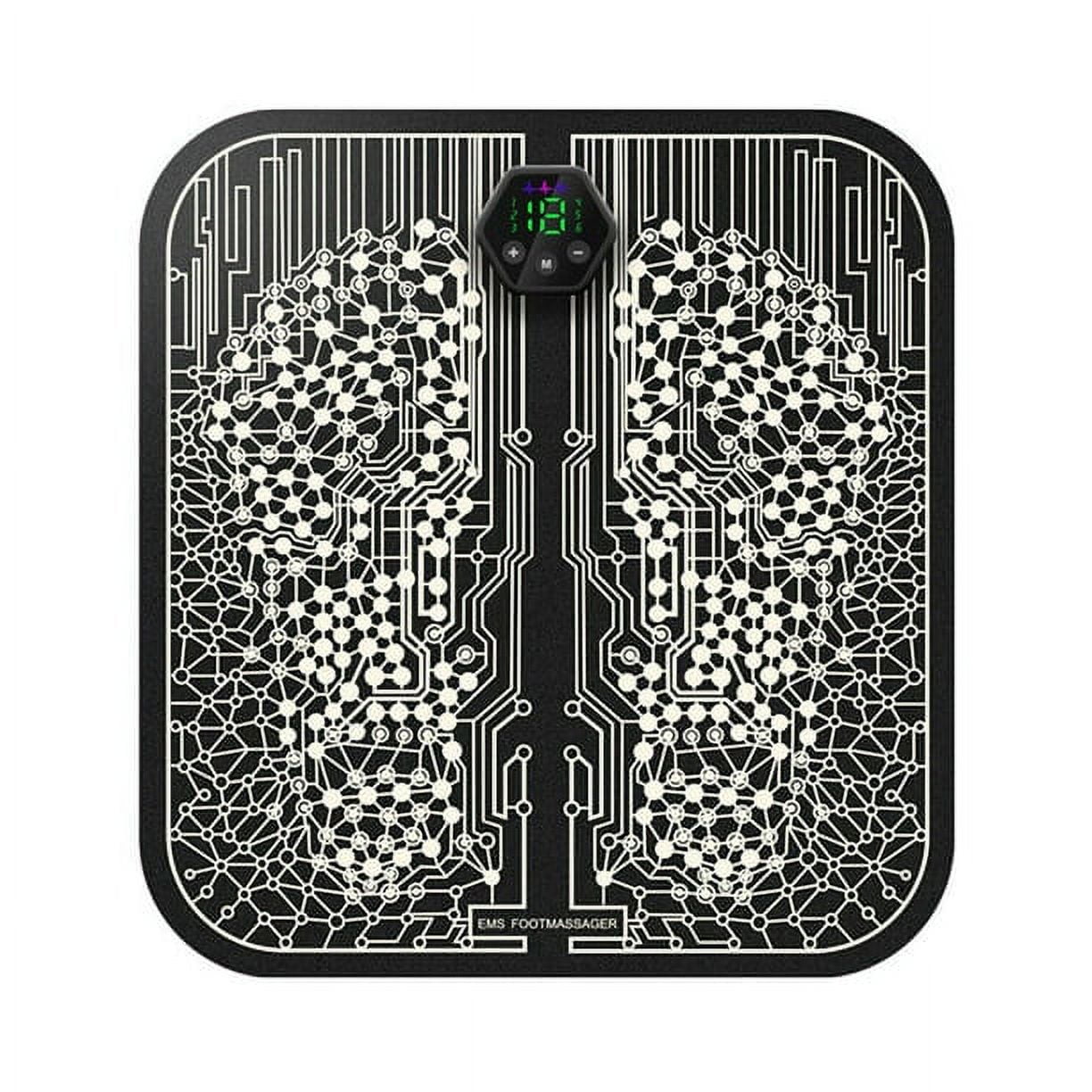 Foot Stimulator Massager Mat, Electric Feet Massager Pad Legs Circulation Sore Relief Acupressure Acupuncture Device Anti Fatigue Feet Relaxation Machine for Women Men
