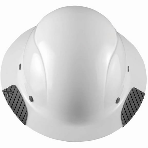 NEW LIFT SAFETY HDF-15WG DAX FULL BRIM WHITE HARD HAT w/ RATCHET SUSPENSION