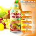 thumbnail image 2 of (24 Pack) VitaminEnergy Extra Immune+ Energy Shots, Last up to 7+ Hours. Citrus Energy Drink w/Vitamin Supplements Super Cocktail - Nutrients, Minerals, Herbs, Antioxidants Keto Drink, 1.93 fl oz ea., 2 of 8