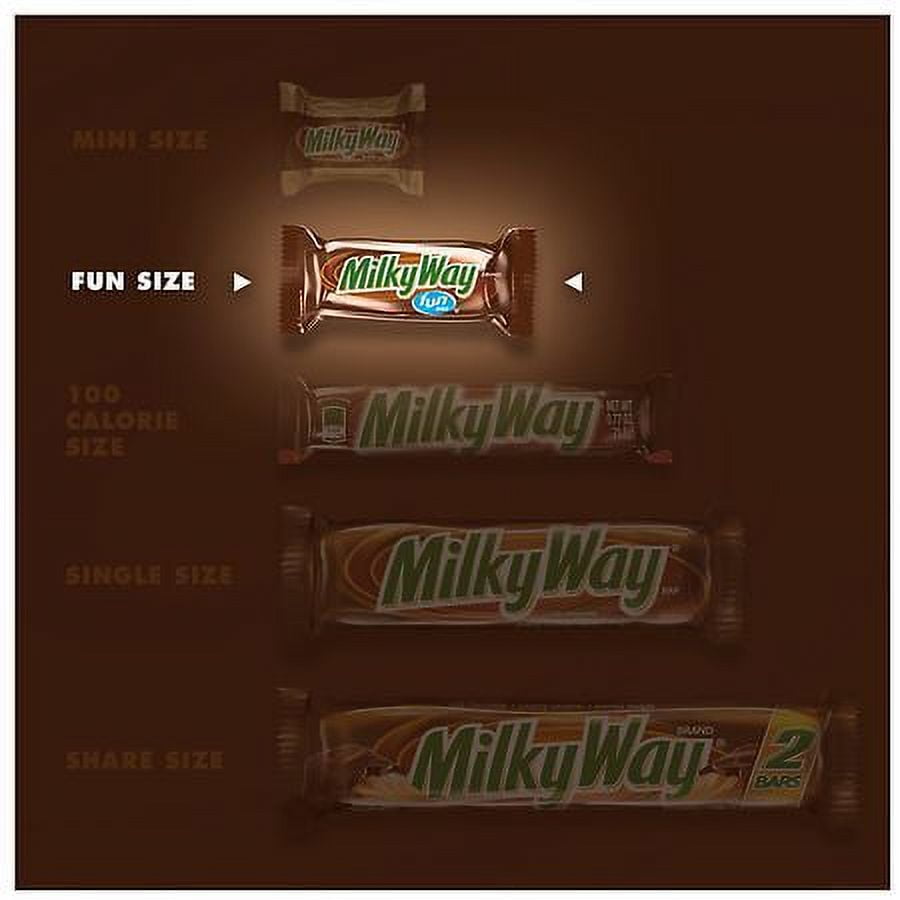 Milky Way Chocolate Candy Bar Fun Size10.65oz Pack of 2