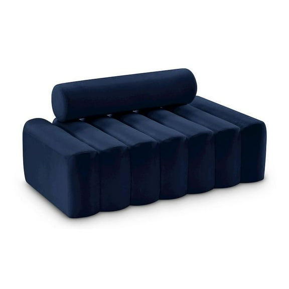 Meridian Furniture Melody Navy Velvet Loveseat