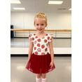 thumbnail image 4 of Aideaone Ballet Leotard for Girls Toddler Dance Dress Outfit with Skirt Ruffle Sleeve 3-8Y, 4 of 7