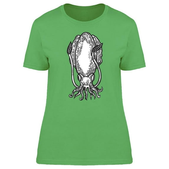 Cuttlefish Sea Animal Art Tee Women's -Image by Shutterstock