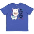 thumbnail image 3 of Inktastic My Great Aunt Loves Me- cute and happy llama Youth T-Shirt, 3 of 5