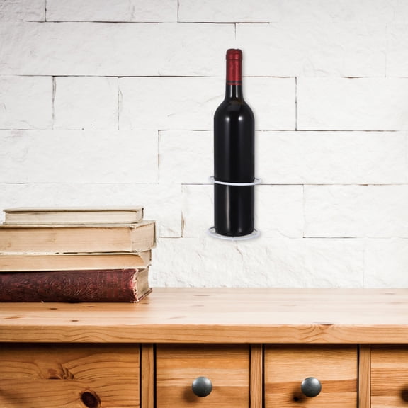 BESTYASH 1Set Space Saving Metal Wine Rack Wall Mounted Single Bottle Holder for Kitchen Bar