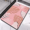 thumbnail image 2 of Boho Abstract Bath Rug in Soothing Pale Green - Non-Slip, Machine Washable 20x32 inch Mat for Modern Farmhouse Shower or Toilet Door Use!, 2 of 5