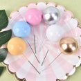 thumbnail image 6 of 20 Pieces Of Gold And Silver Ball Cake Top Birthday Party Cupcake Top Cake Decoration, 6 of 11
