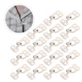 thumbnail image 1 of Nestingho 50 Pares De Hebillas Para Abrigo De Metal En Color Plata Ideales Para Reparar Y Decorar, 1 of 6
