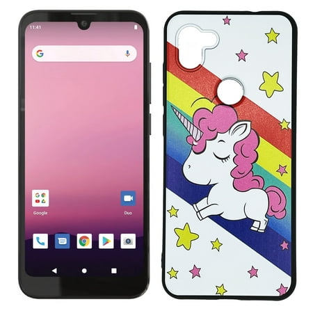 Compatible for Orbic Q10 4G LTE RC609LTM TPU 1-Piece Cover Cell Phone Case - Unicorn