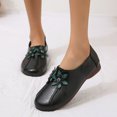 thumbnail image 5 of Tuobarr Womens Dress Shoes Women's Fashion Casual Loafers Comfortable Outdoor Flower Low-heeled Shoes Black US Size 7, 5 of 5