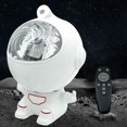 thumbnail image 3 of Proyector de galaxia, astronauta de pie, cielo estrellado, luz nocturna blanca para niños y adultos, 3 of 7
