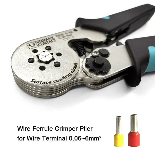 6 6 Tube Terminal Crimping Pliers Crimp Tool Ferrule Crimper Plier For Wire Terminal 0.06 6Mm