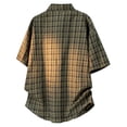 thumbnail image 4 of LIaqionyy Big and Tall Short Sleeve Shirt for Men's Plaid Dress Button down Casual Loose Tees Shirts with Pocket, 4 of 6