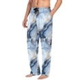 thumbnail image 2 of FORMRS Mens Pajama Pants with Pockets Cotton Sleepwear Lounge Bottoms Sizes S-2XL, Abstract Marble Pattern, 2 of 7