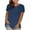 Navy, variant on Summer Women Blouses Sawvnm Summer Tops for Women Blouse Spring Printed Mid-length 3/4 Sleeves O-Neck Casual Teen Tops T-shirt for Beach Party
