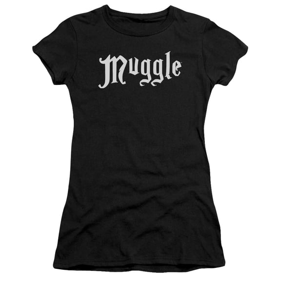 Harry Potter Muggle S/S Junior Women's T-Shirt Sheer Black