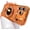 Orange, variant on Bling Glitter Diamond Ring Bracket Holder Mirror Magnetic Phone Case for iPhone, Compatible with (Silver,iPhone 14)