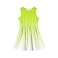 thumbnail image 4 of LTTVQM Sun Dress for Girls Casual Gradient Summer Dresses Comfy Sleeveless Midi Dresses Vacation Crewneck Church Dress Light Green 2-3 Years, 4 of 4