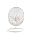 thumbnail image 5 of Modway Hide Outdoor Patio Sunbrella® Swing Chair With Stand in White White, 5 of 8