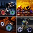 thumbnail image 3 of Lumières DEL 3D pour Rayons de Bicyclette Lumière Colorée pour Roue de Bicyclette 32 Motifs 16 Paires DEL, 3 of 5