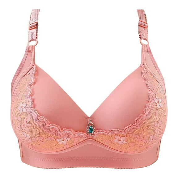 Womens Full Figure Bras Elder Ladies Large Size Compression Push up Underwire Bra Comfy Breathable Wirefree Underwear