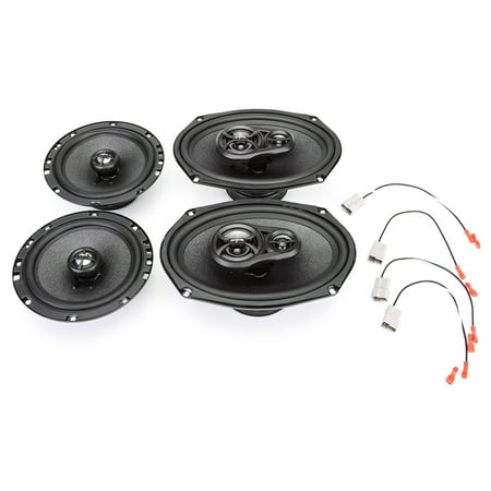 2000-2005 Mitsubishi Eclipse Complete Factory Replacement Speaker Package by Skar (Best Factory Replacement Speakers)