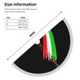 thumbnail image 3 of Italian Flag And Football Christmas Tree Skirt Tassel Lace for Xmas Ornaments Decoration 48", 3 of 6