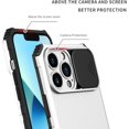 thumbnail image 3 of Compatible with iPhone 14 Pro Max Case with Slide Camera Cover, iPhone 14 Pro Max Phone Case with Stand Shockproof Hard PC Cases (White), 3 of 14