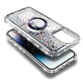 thumbnail image 5 of NageBee Designed for iPhone 13 Pro Max Magnetic Case for MagSafe, Tempered Glass Screen Protector/Wrist Strap Lanyard, Glitter Floating Liquid Cute Case (Diamond), 5 of 6