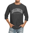 thumbnail image 1 of Xdzjlr T-Shirt pour Homme à Manches 3/4 Col Ras du Cou Couleur Dégradée Coupe Ajustée Tee Hauts Mode T-Shirt Homme,m, 1 of 4