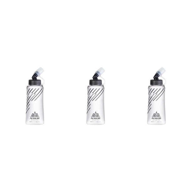 Sonducket Frasco blando de TPU con botellas de agua plegables para senderismo 250MLGray Type1 NO1