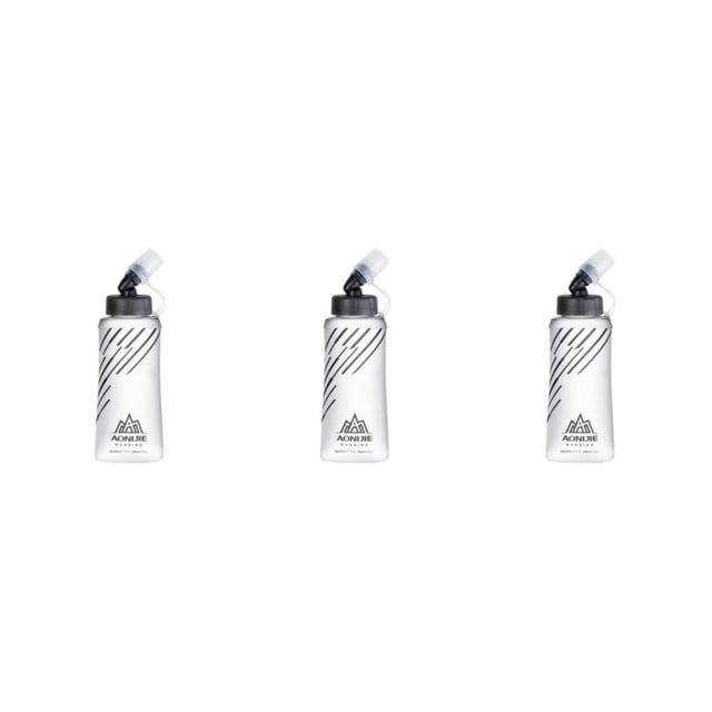 Sonducket Frasco blando de TPU con botellas de agua plegables para senderismo 250MLGray Type1 NO1