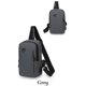 thumbnail image 1 of Bolso de pecho para hombre, bandolera, versátil, informal, pequeño, multifuncional, para correr, deportes, bolso de pecho, almacenamiento, 1 of 3