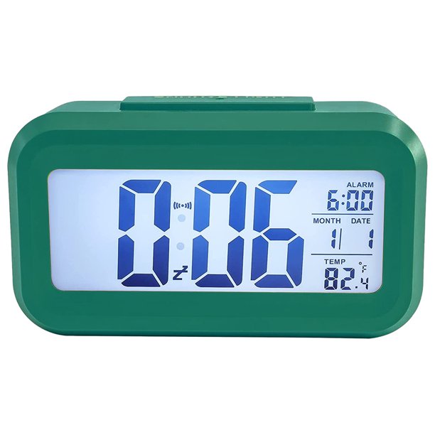 Despertador digital Reloj LED de caracteres grandes Multifuncional para oficina junto a la cama