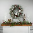 thumbnail image 2 of Northlight Real Touch™ Snowy Pine Owls and Berries Artificial Christmas Wreath - 34" - Unlit, 2 of 9