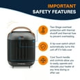 thumbnail image 4 of DeLonghi Capsule Ceramic Heater - Grey, 4 of 4